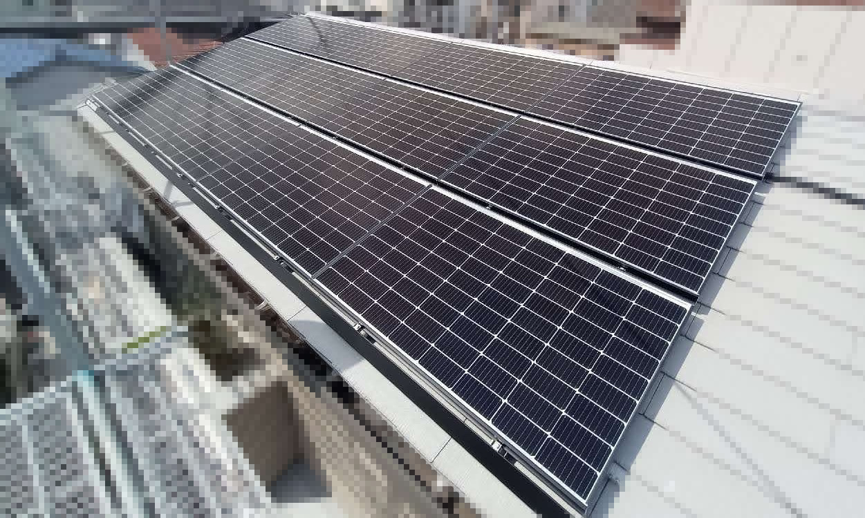太陽光パネル設置後
