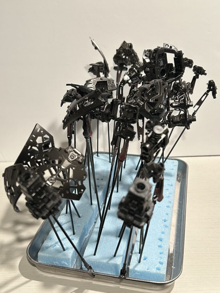 RG ジオング フレームの塗装