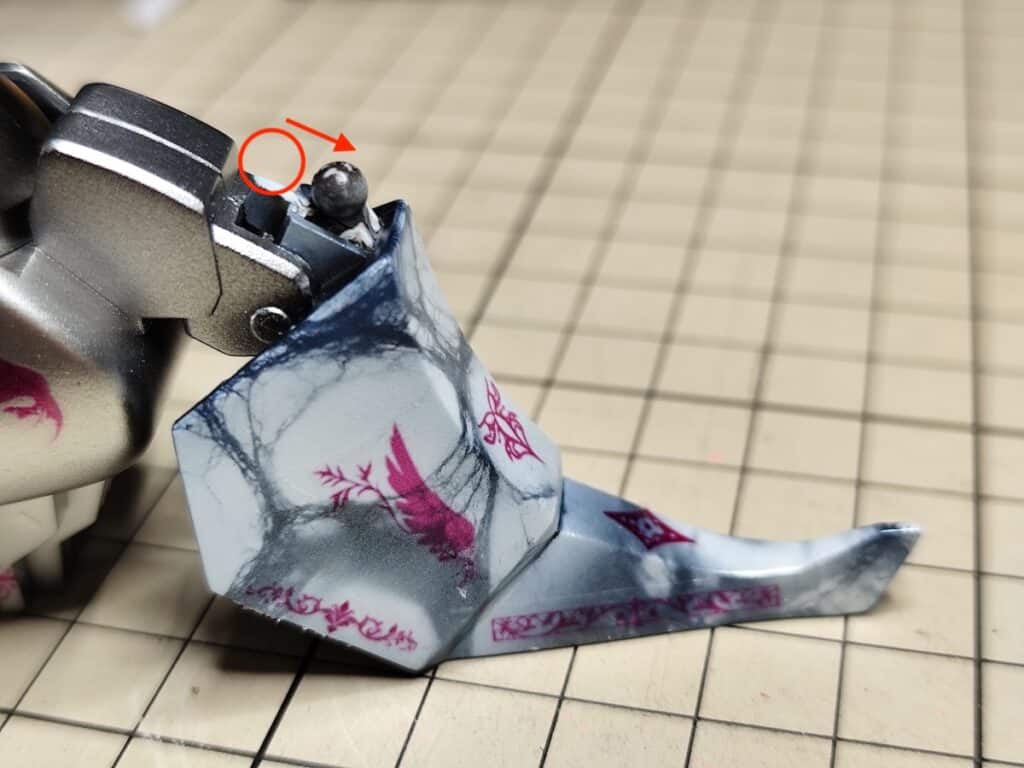 キュベレイダムド 足首加工1