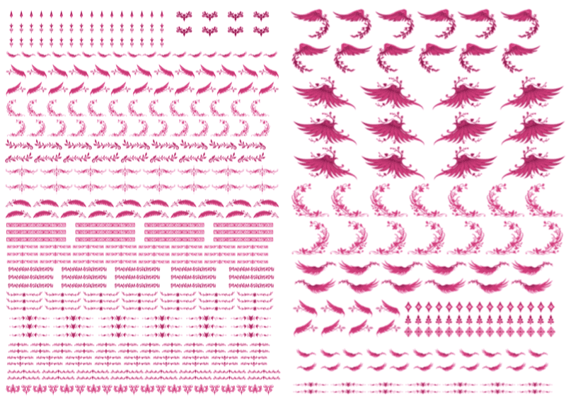 キュベレイダムド 自作デカール1